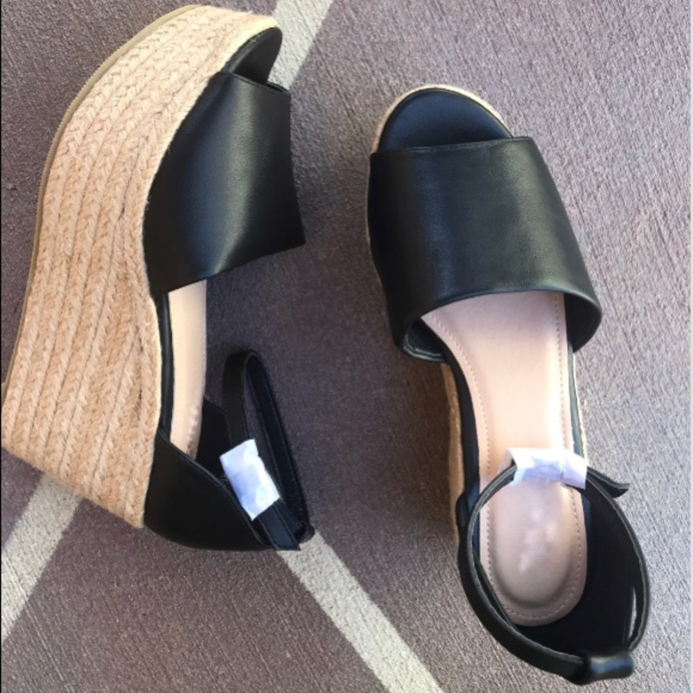 New open toe espadrille wedge 9&10 left - Picture 3 of 6